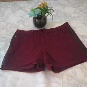 Rock & Republic  maroon side zip shorts size 8